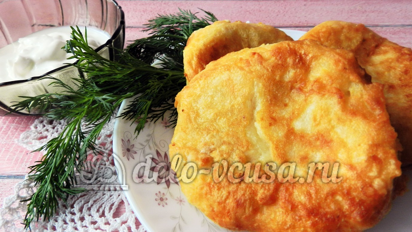 Шаг 11 приготовления Мнишки со сметаной