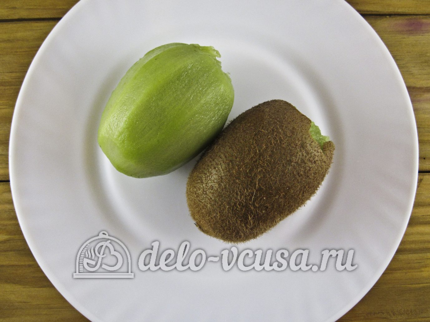 Шаг 2 приготовления Овсяный смузи с бананом и киви