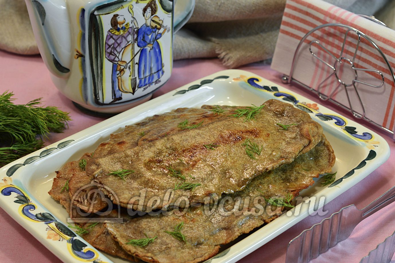 Шаг 13 приготовления Кутабы из ржаной муки