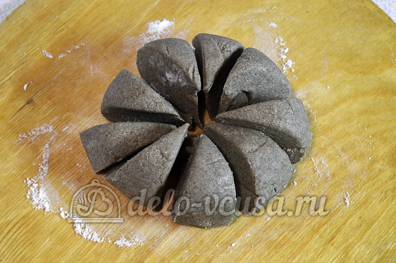 Шаг 7 приготовления Кутабы из ржаной муки