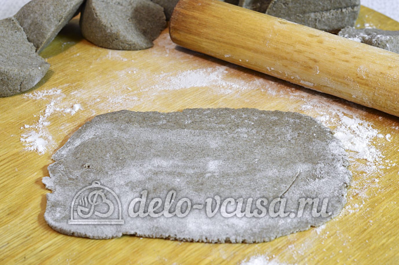 Шаг 8 приготовления Кутабы из ржаной муки