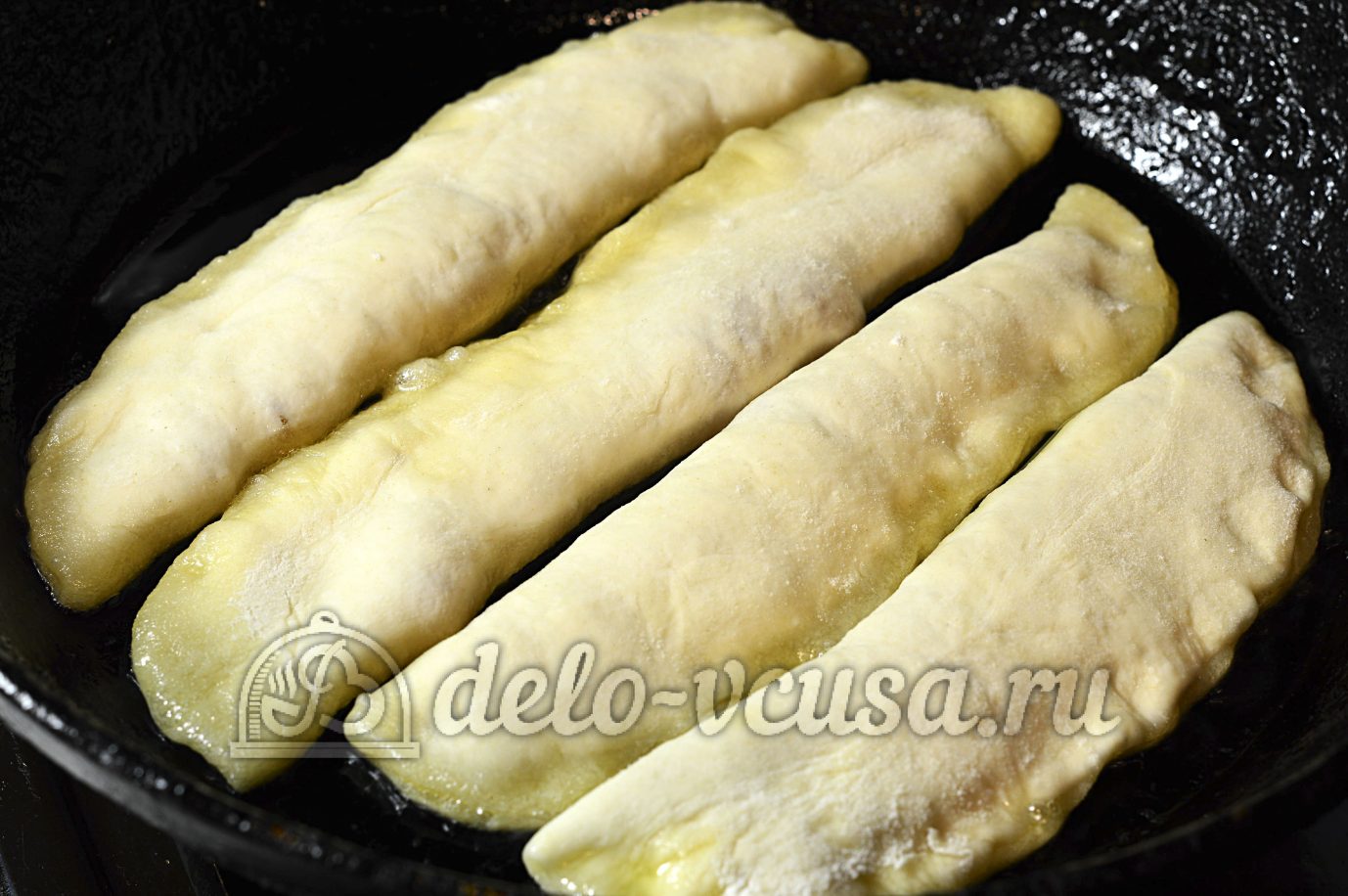 Шаг 9 приготовления Кутабы с повидлом