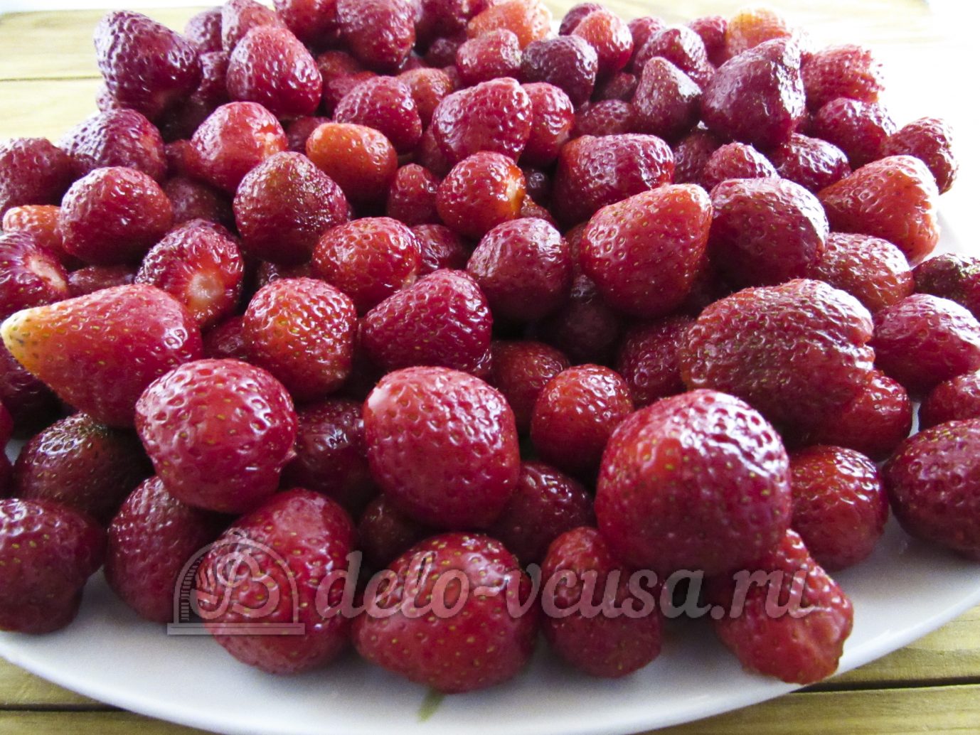 Шаг 2 приготовления Джем из клубники