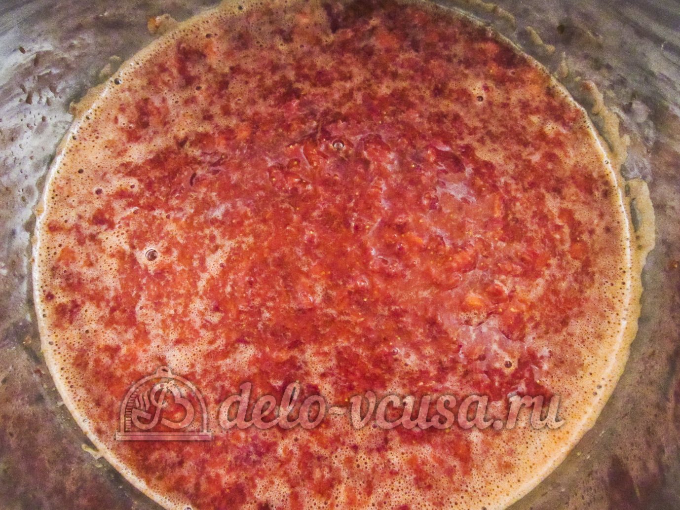 Шаг 4 приготовления Джем из клубники