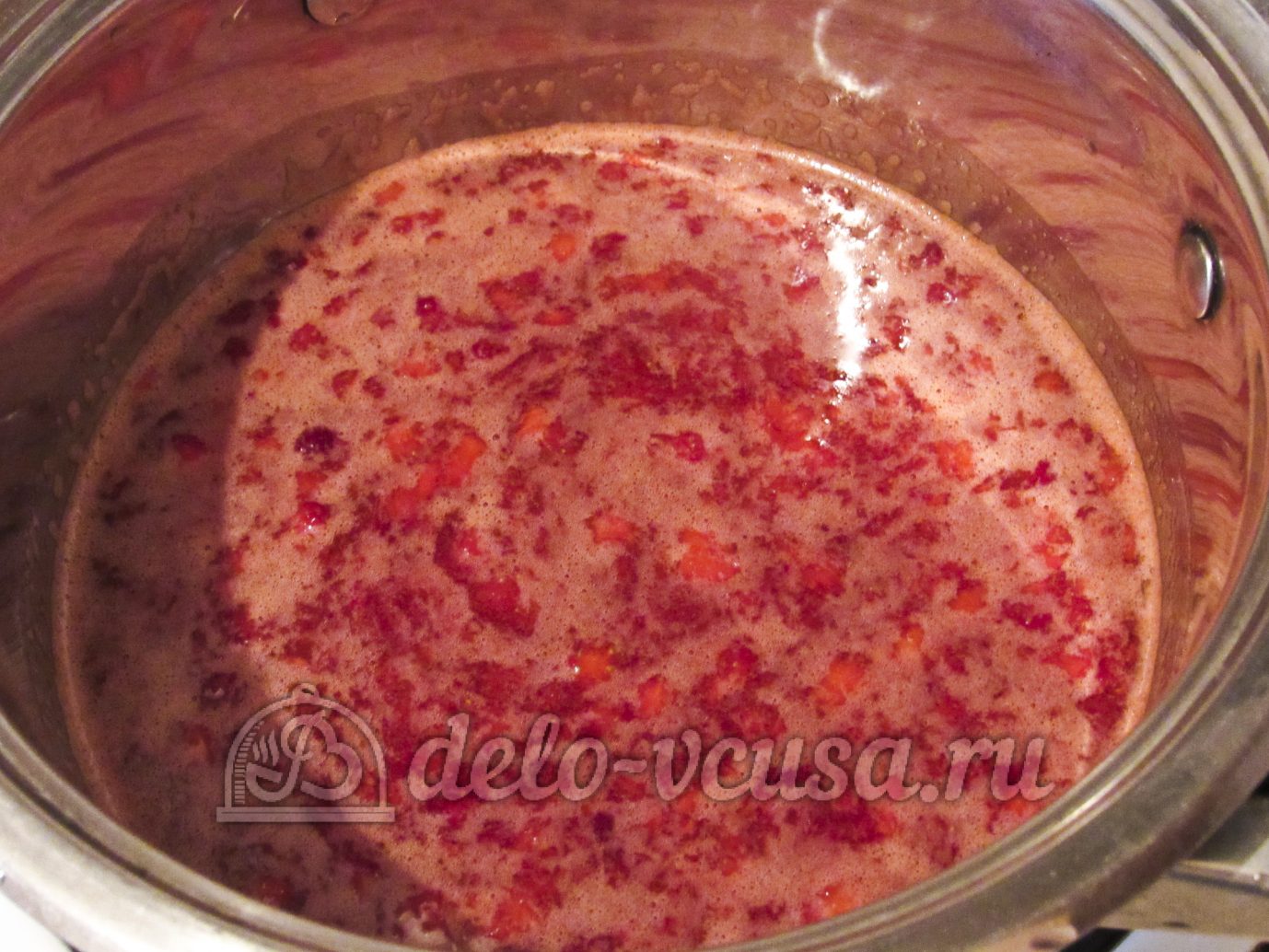 Шаг 8 приготовления Джем из клубники