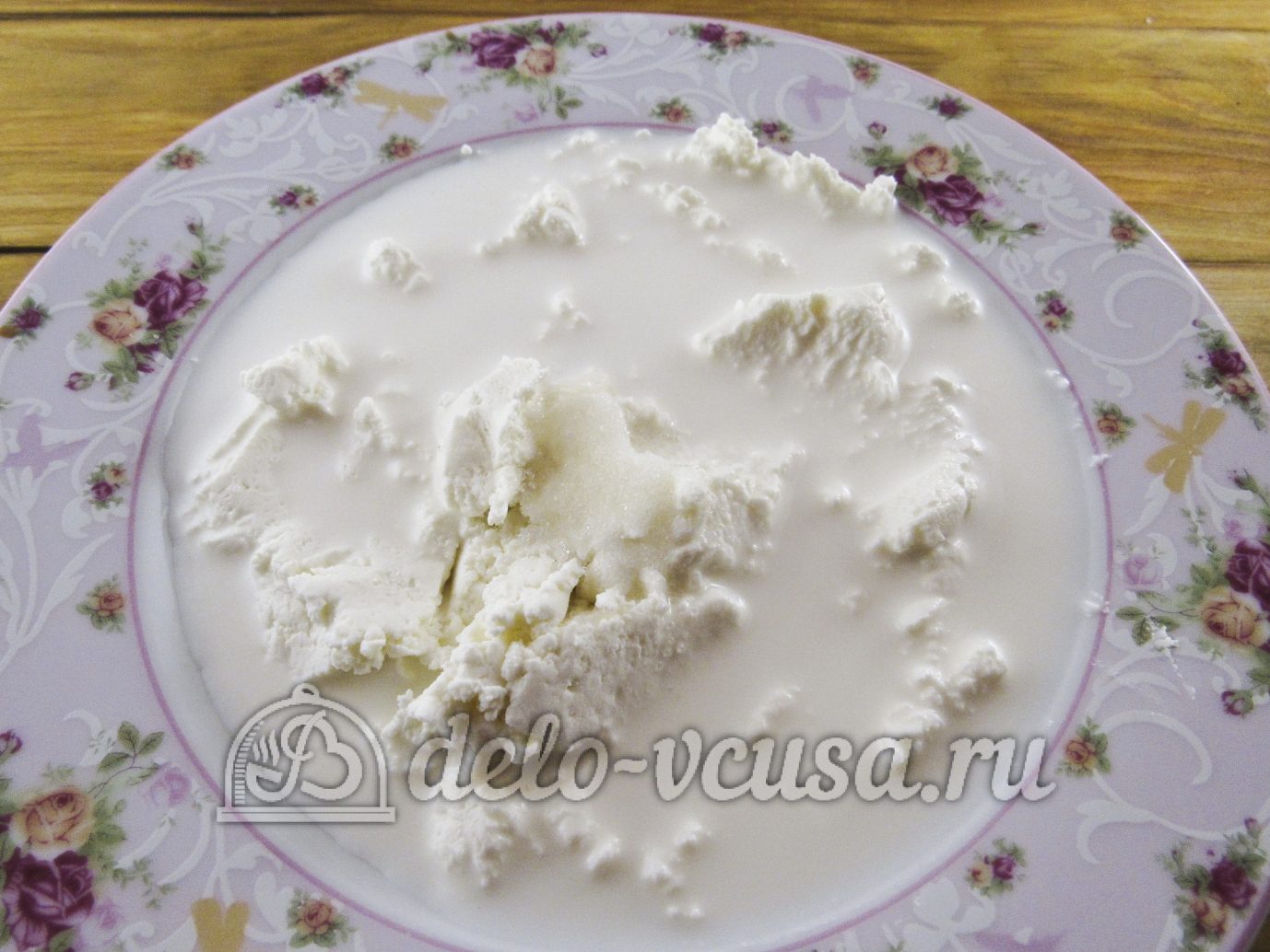Шаг 5 приготовления Клубника с творогом