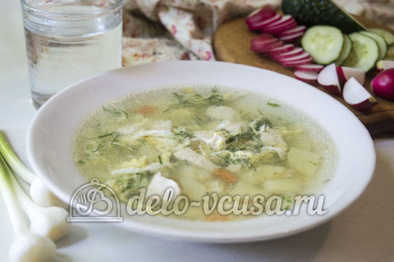 Шаг 9 приготовления Суп с молодой картошкой и курицей
