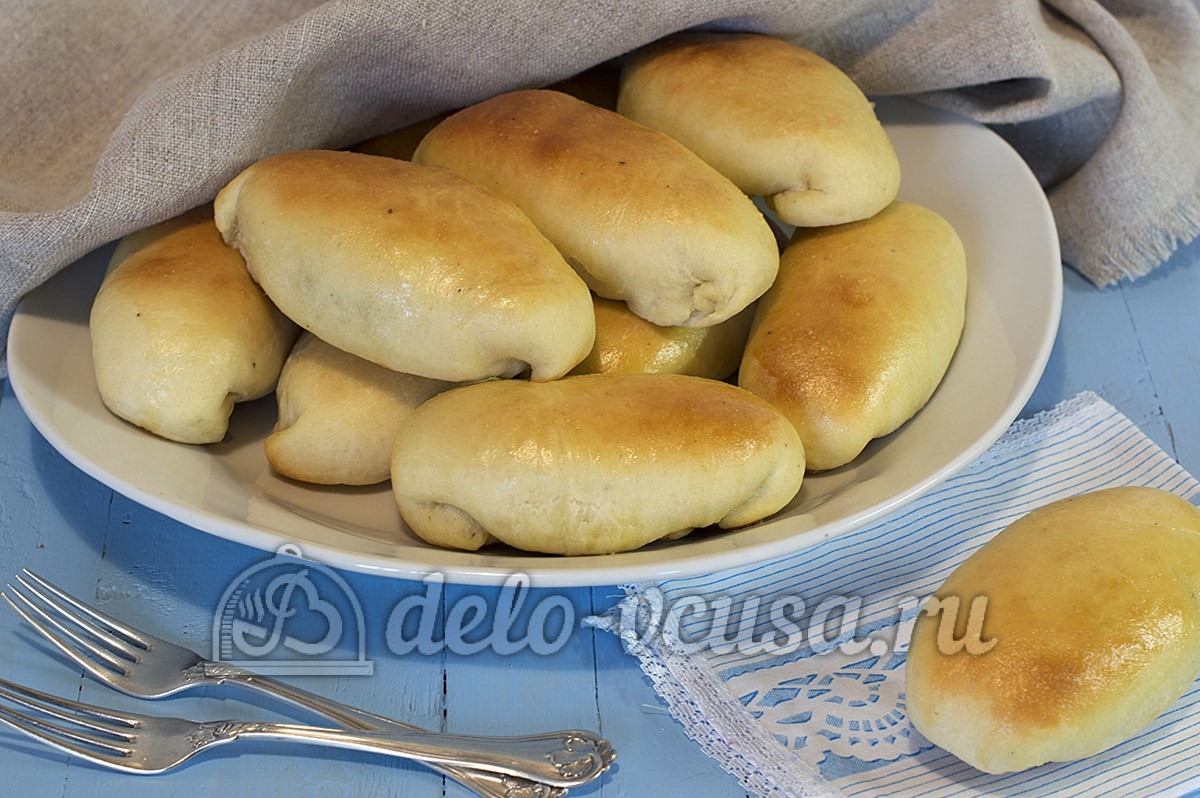 Шаг 17 приготовления Пирожки с яйцом и луком в духовке