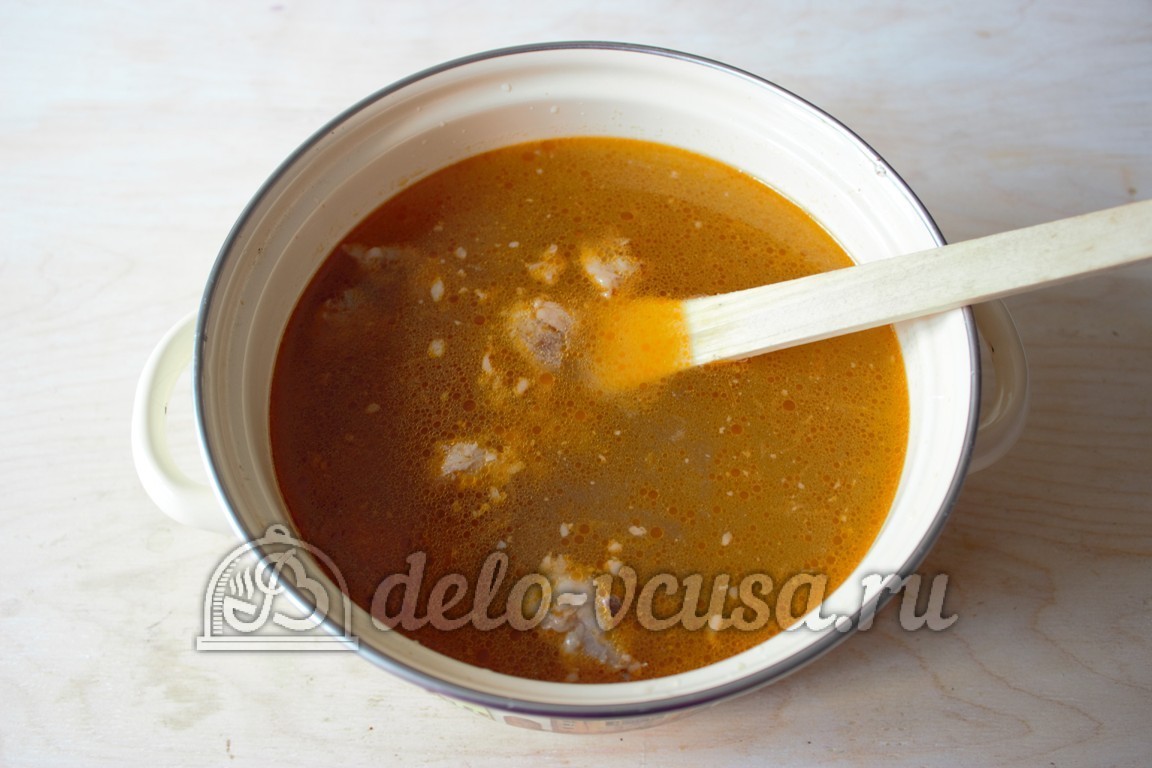 Шаг 6 приготовления Суп-лапша с мясом