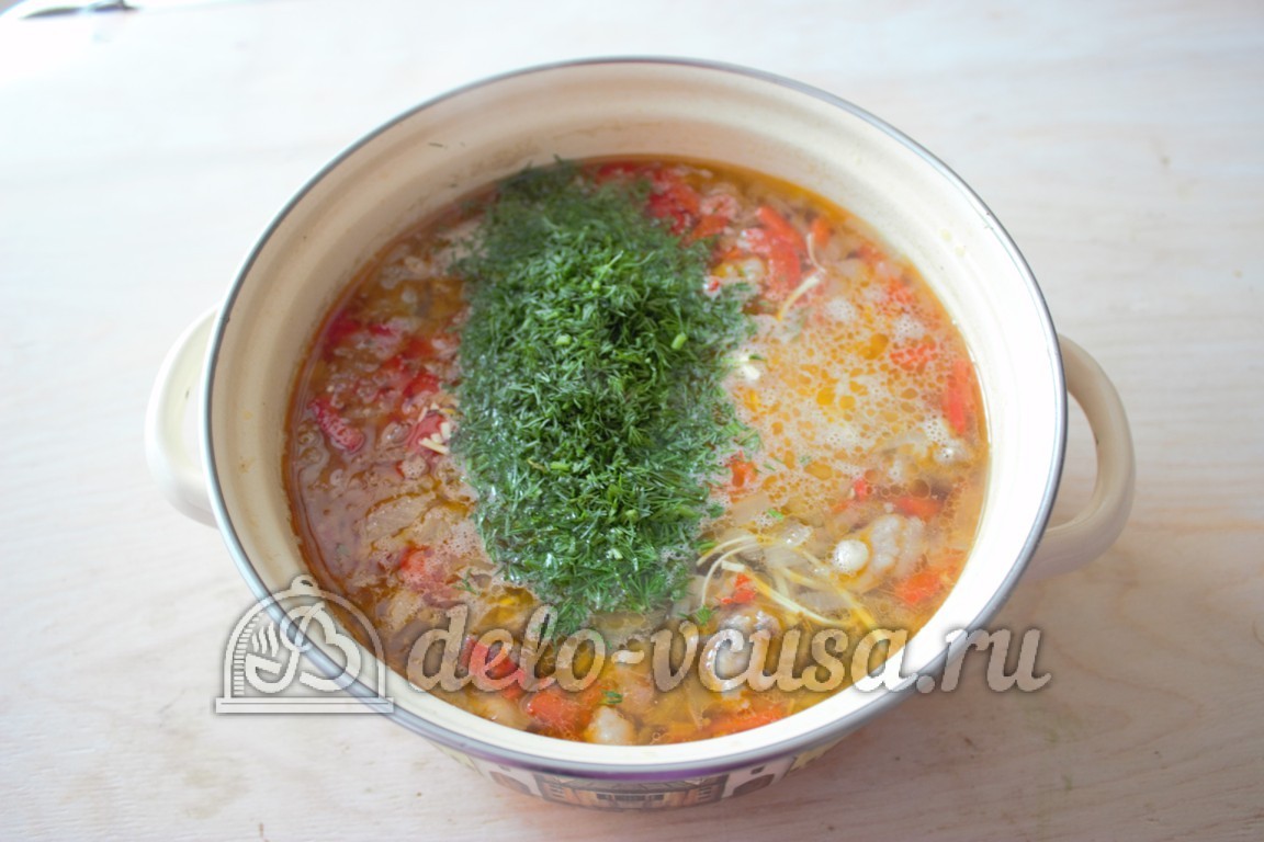 Шаг 8 приготовления Суп-лапша с мясом