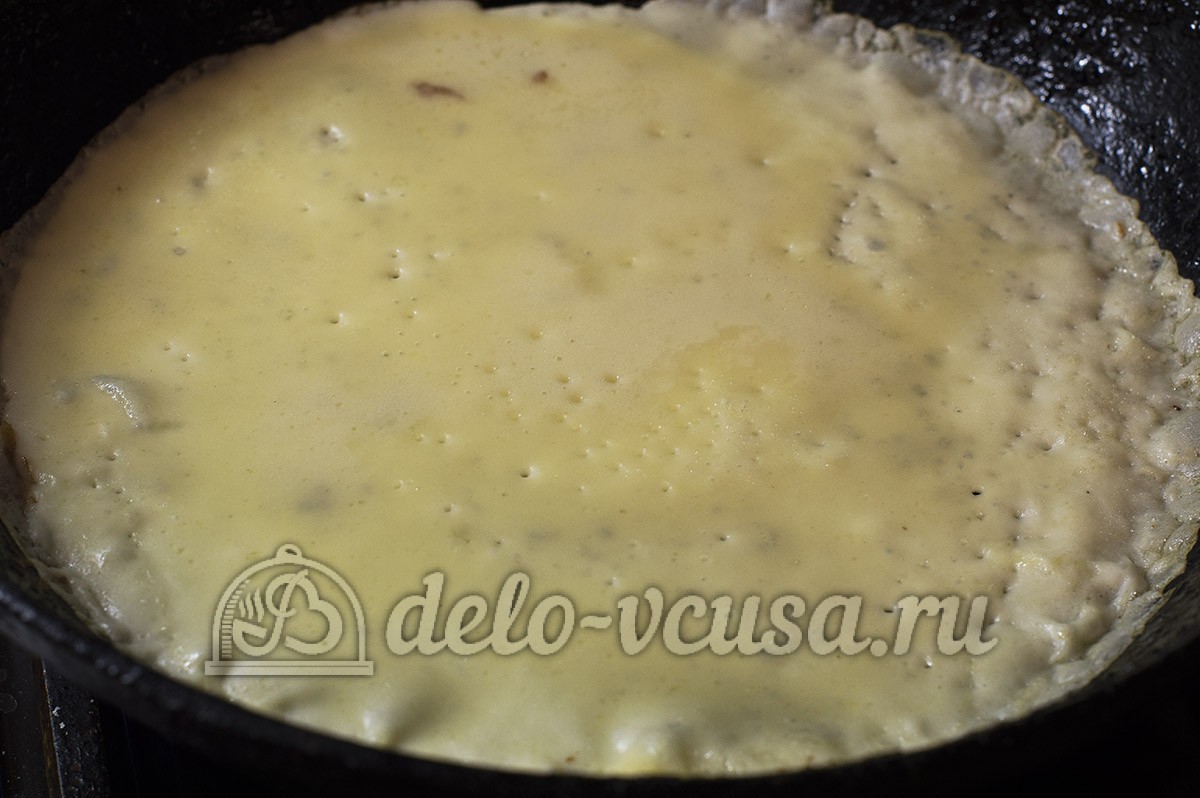 Шаг 9 приготовления Блины на воде
