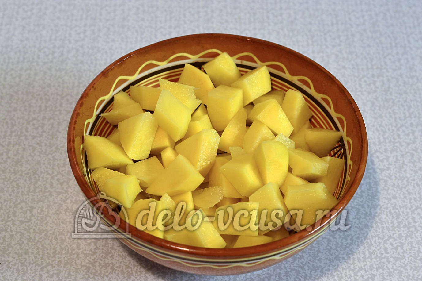 Шаг 4 приготовления Картофельный суп с курицей