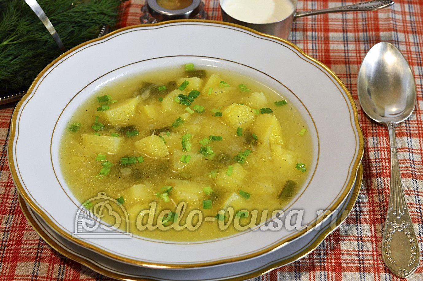 Шаг 9 приготовления Картофельный суп с курицей