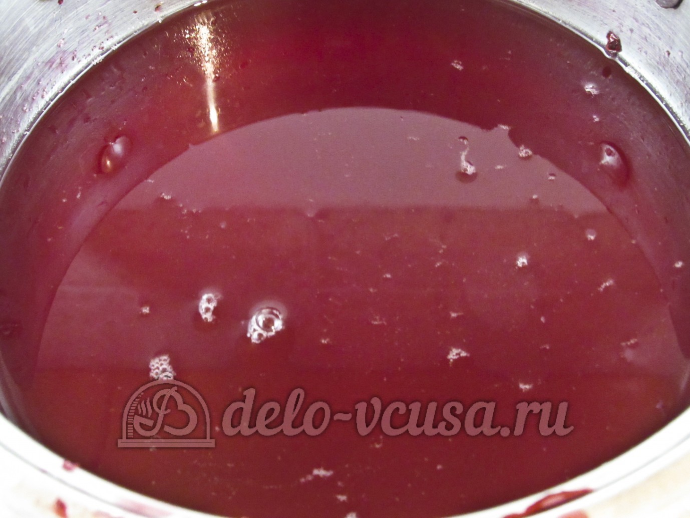 Шаг 7 приготовления Кисель из ягод