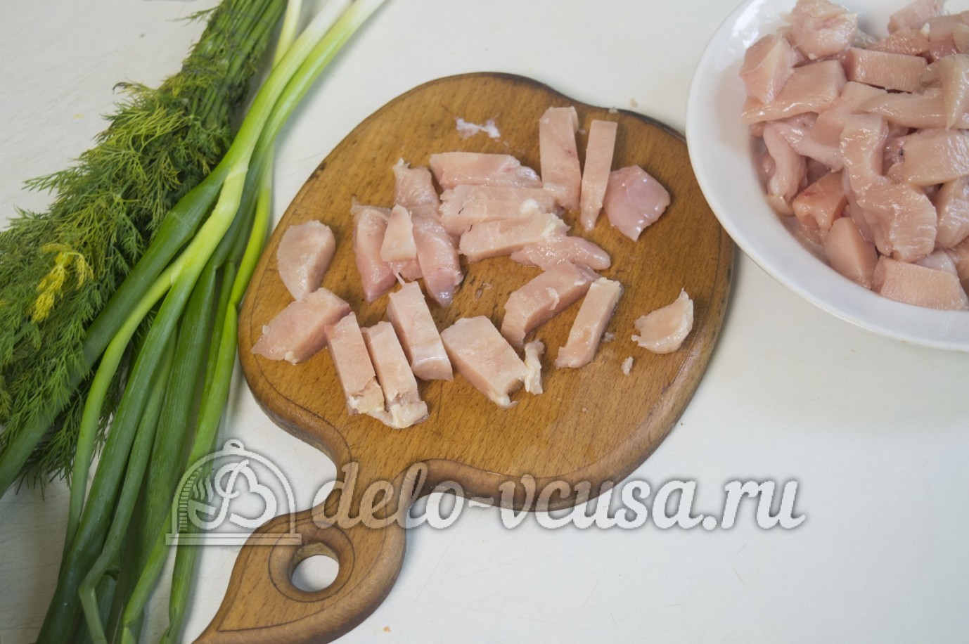 Шаг 2 приготовления Молодая картошка с курицей