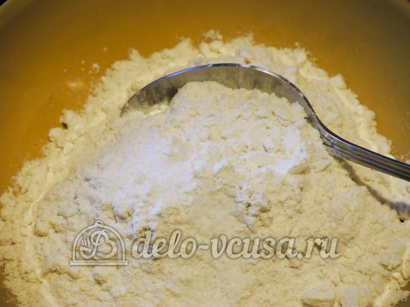 Шаг 2 приготовления Сырники с яблоками