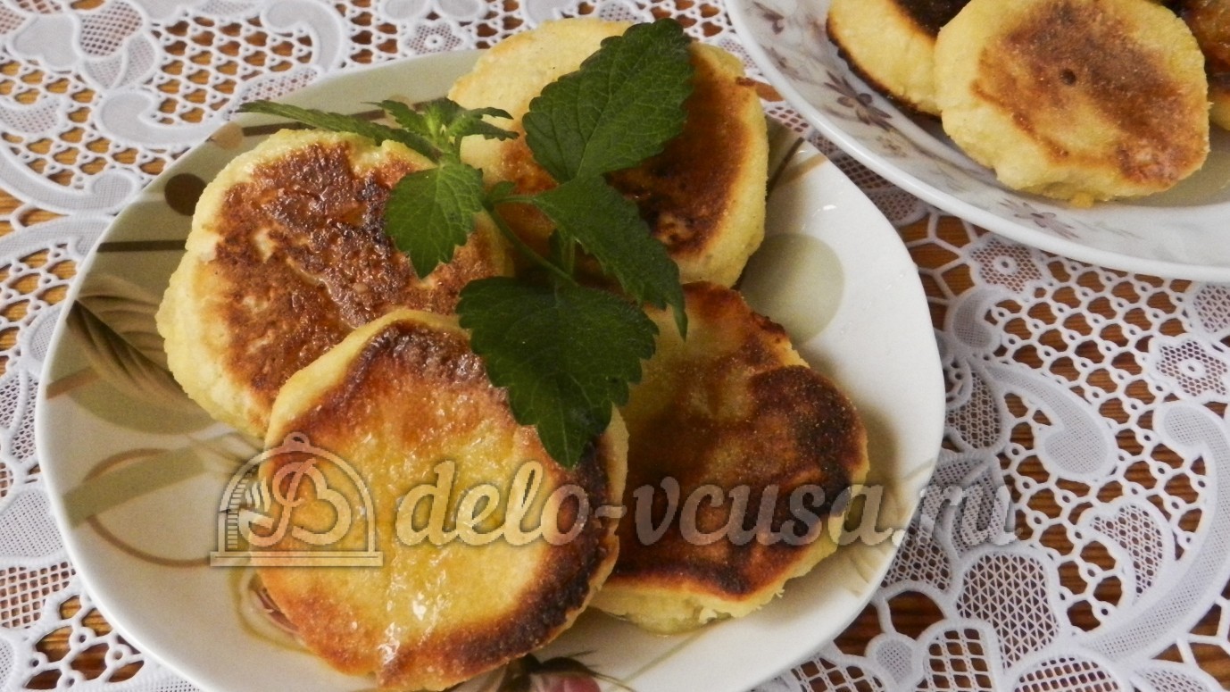 Шаг 9 приготовления Сырники с кукурузной мукой