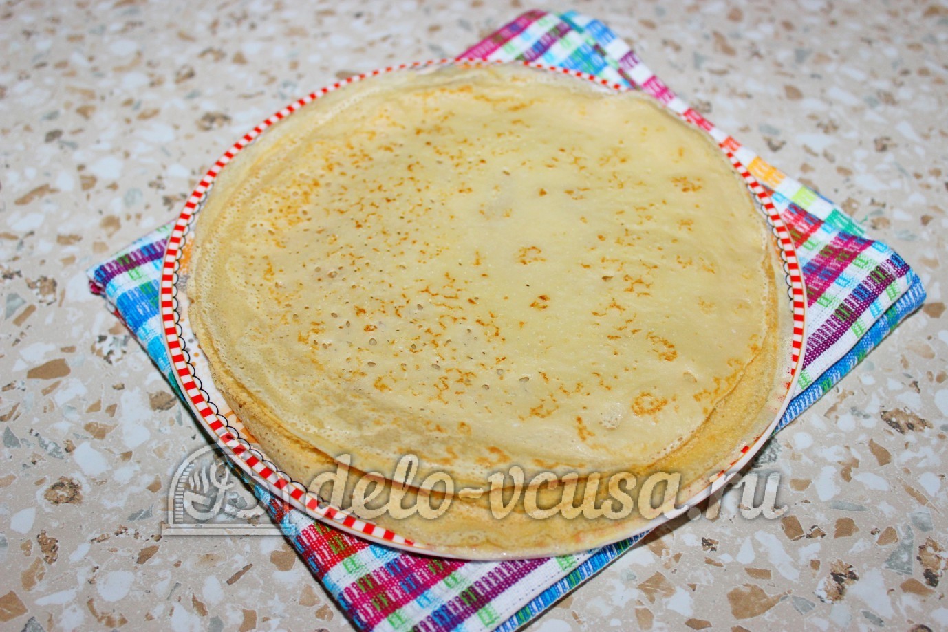 Шаг 11 приготовления Блины на пиве