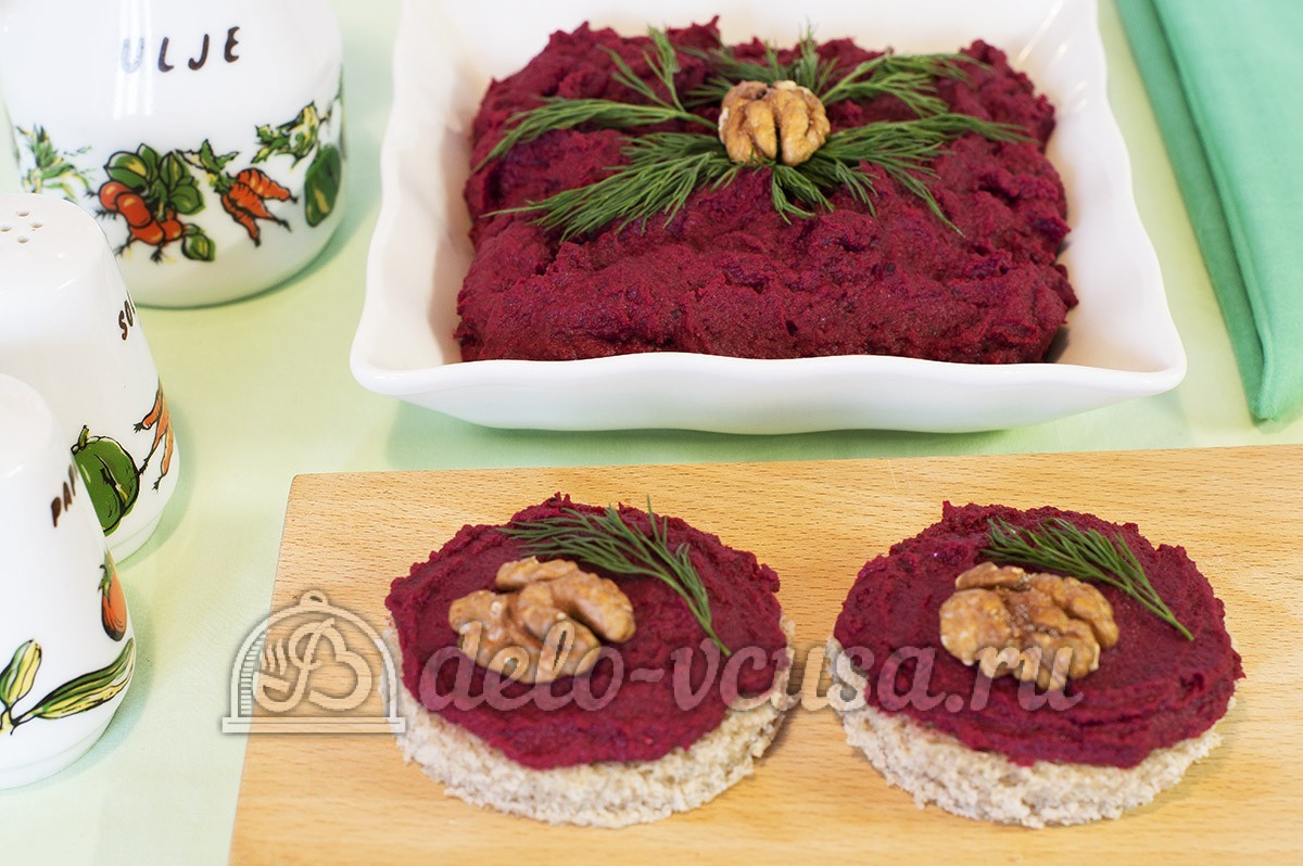 Шаг 10 приготовления Паштет из свеклы и фасоли