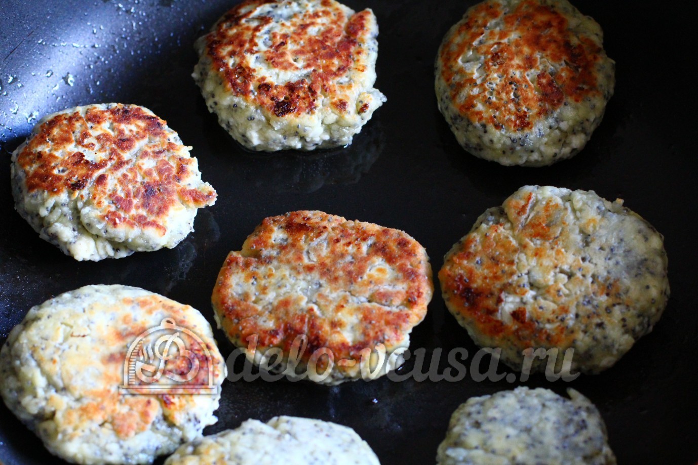 Шаг 6 приготовления Сырники с маком