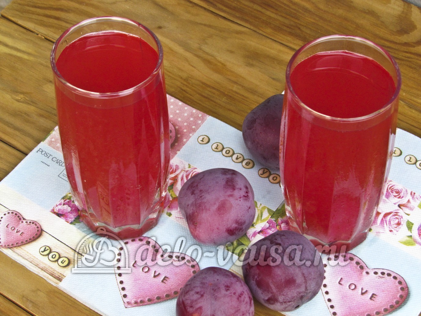 Шаг 6 приготовления Компот из слив