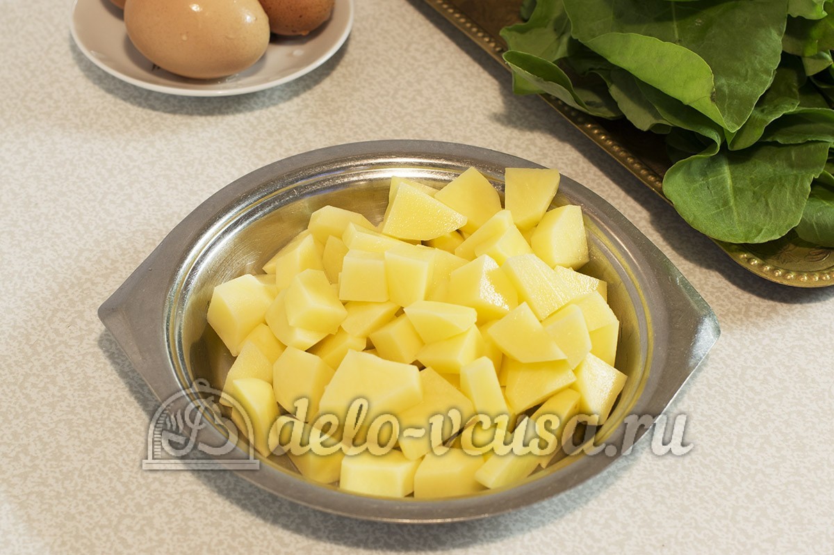 Шаг 1 приготовления Суп из щавеля без мяса