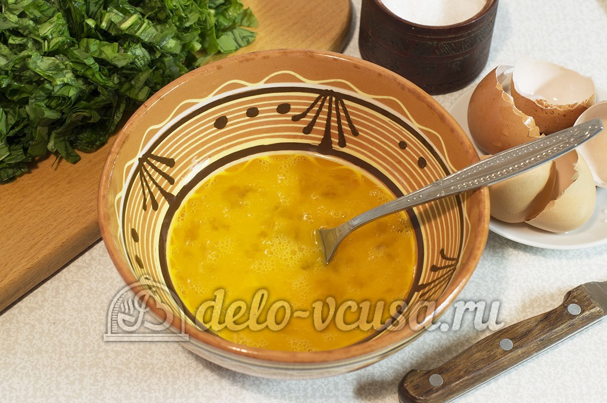 Шаг 5 приготовления Суп из щавеля без мяса