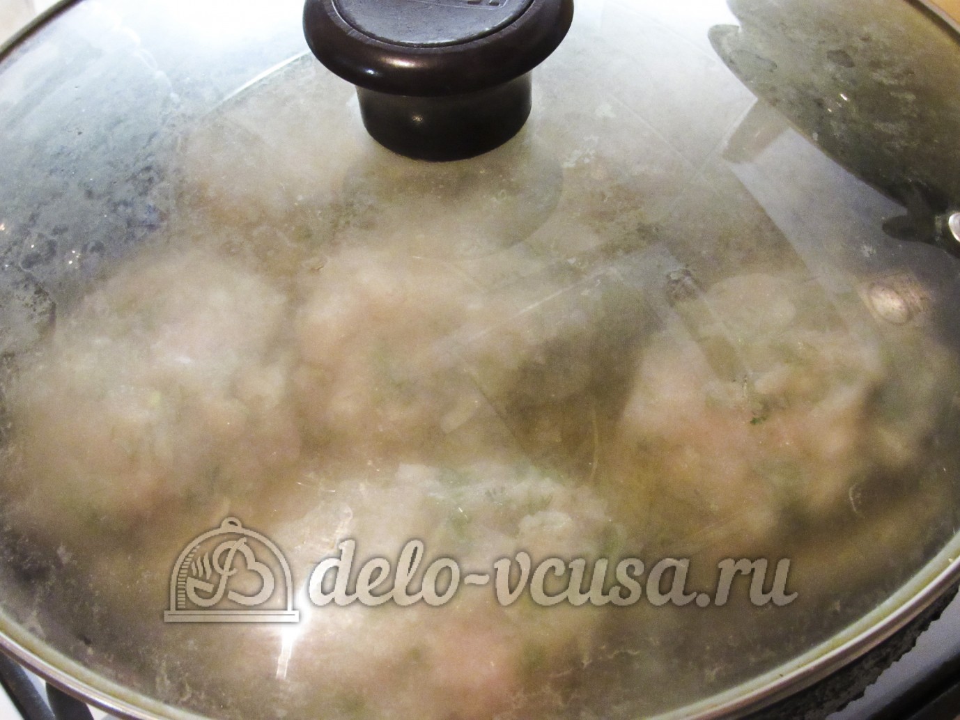 Шаг 7 приготовления Гнезда из макарон с куриным фаршем