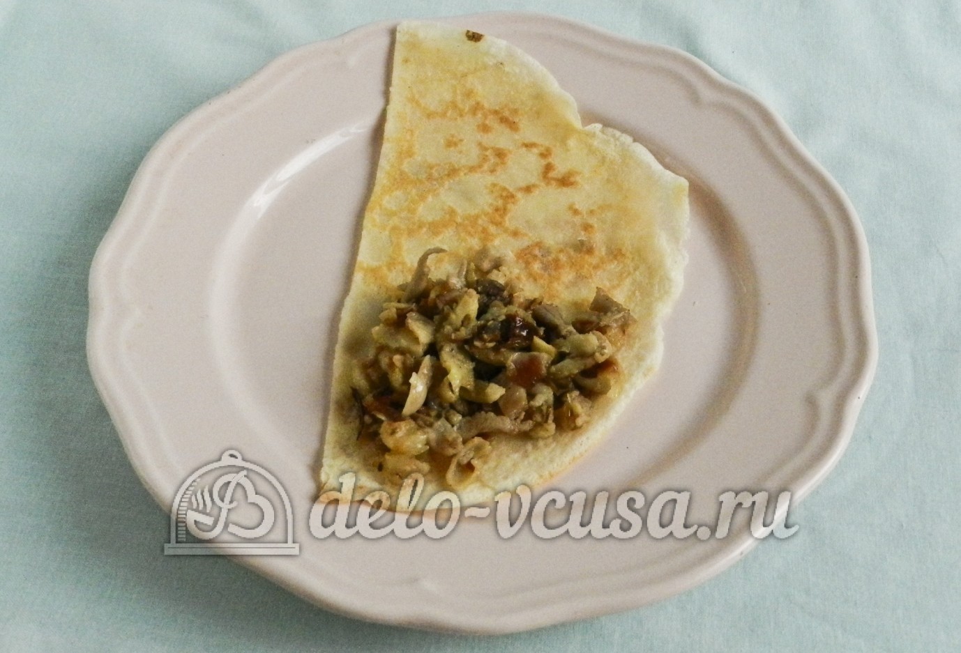 Шаг 11 приготовления Бендерики с курицей