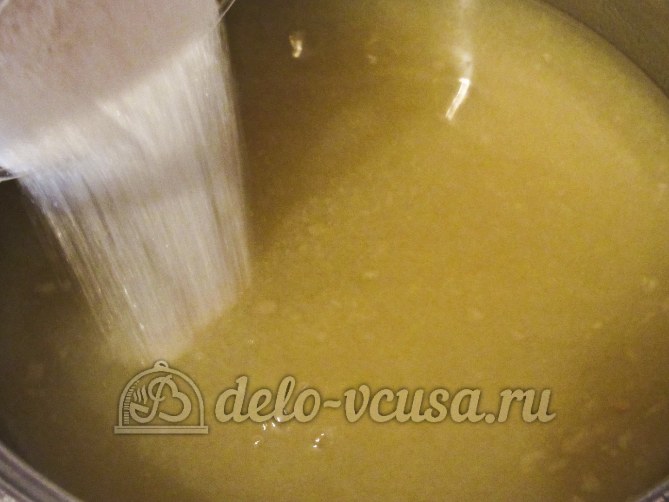 Шаг 4 приготовления Кисель из яблок