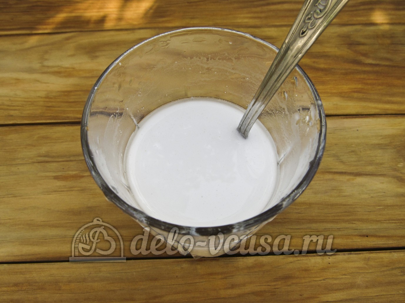 Шаг 5 приготовления Кисель из яблок