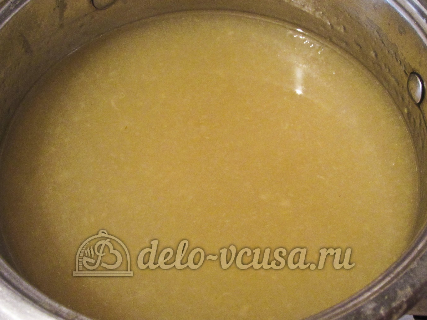 Шаг 6 приготовления Кисель из яблок