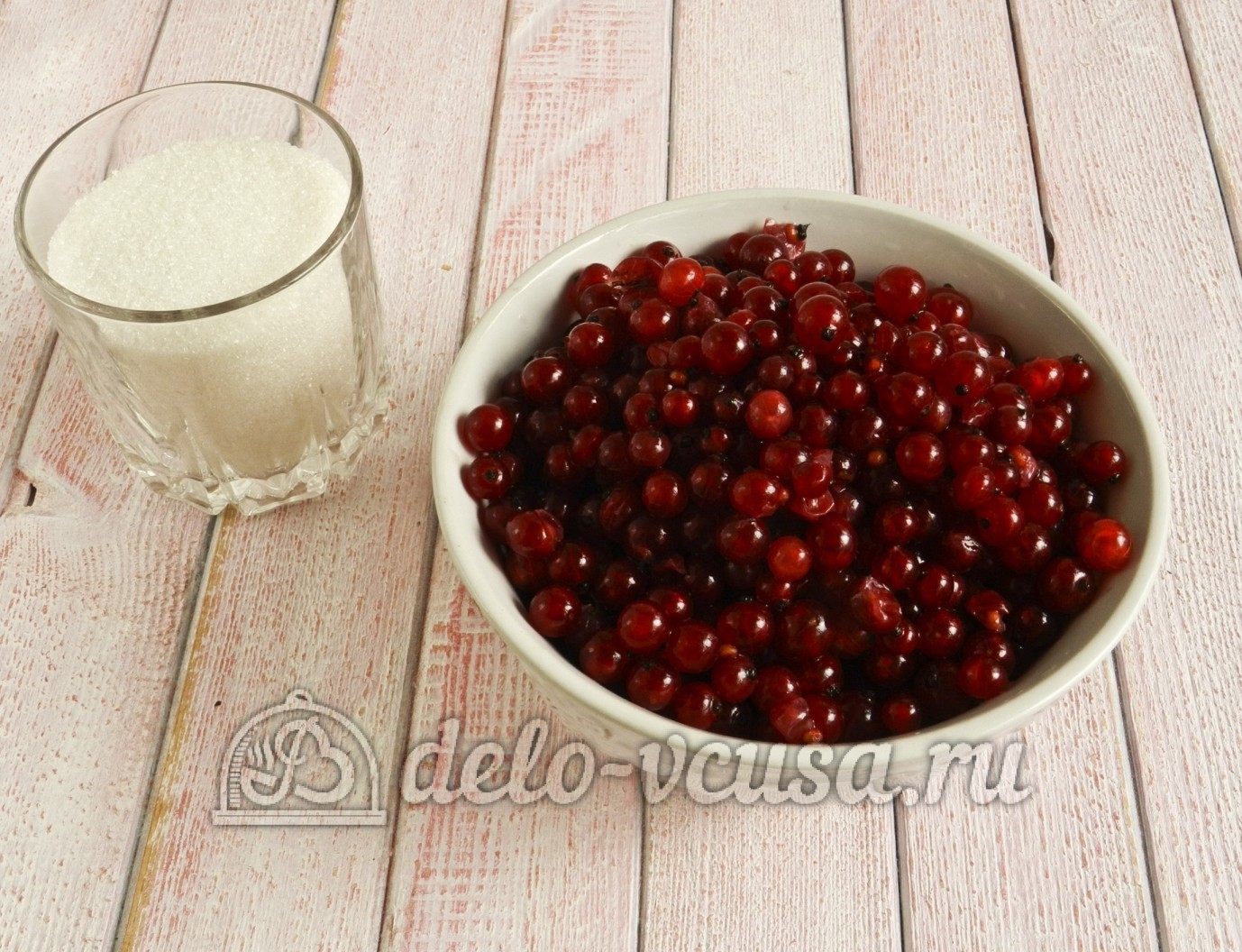 Шаг 1 приготовления Желе из красной смородины