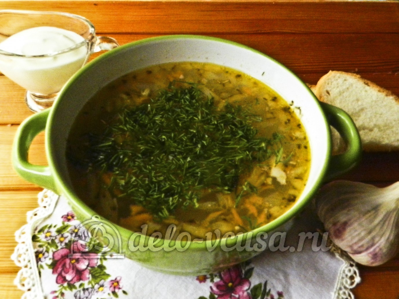 Шаг 13 приготовления Куриный суп с перловкой