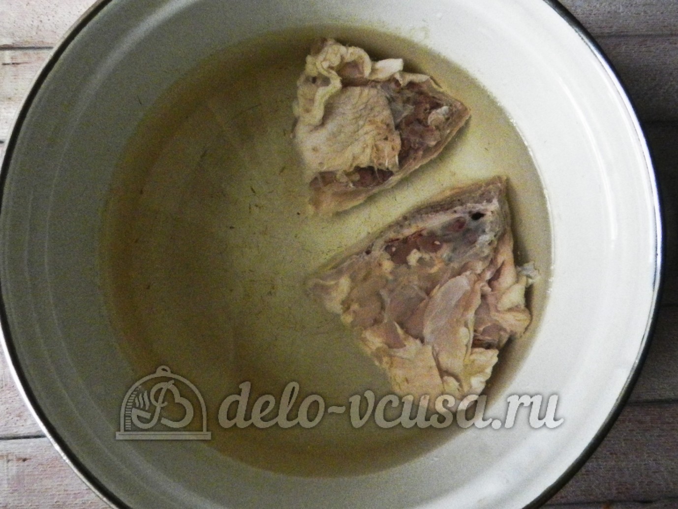 Шаг 2 приготовления Куриный суп с перловкой