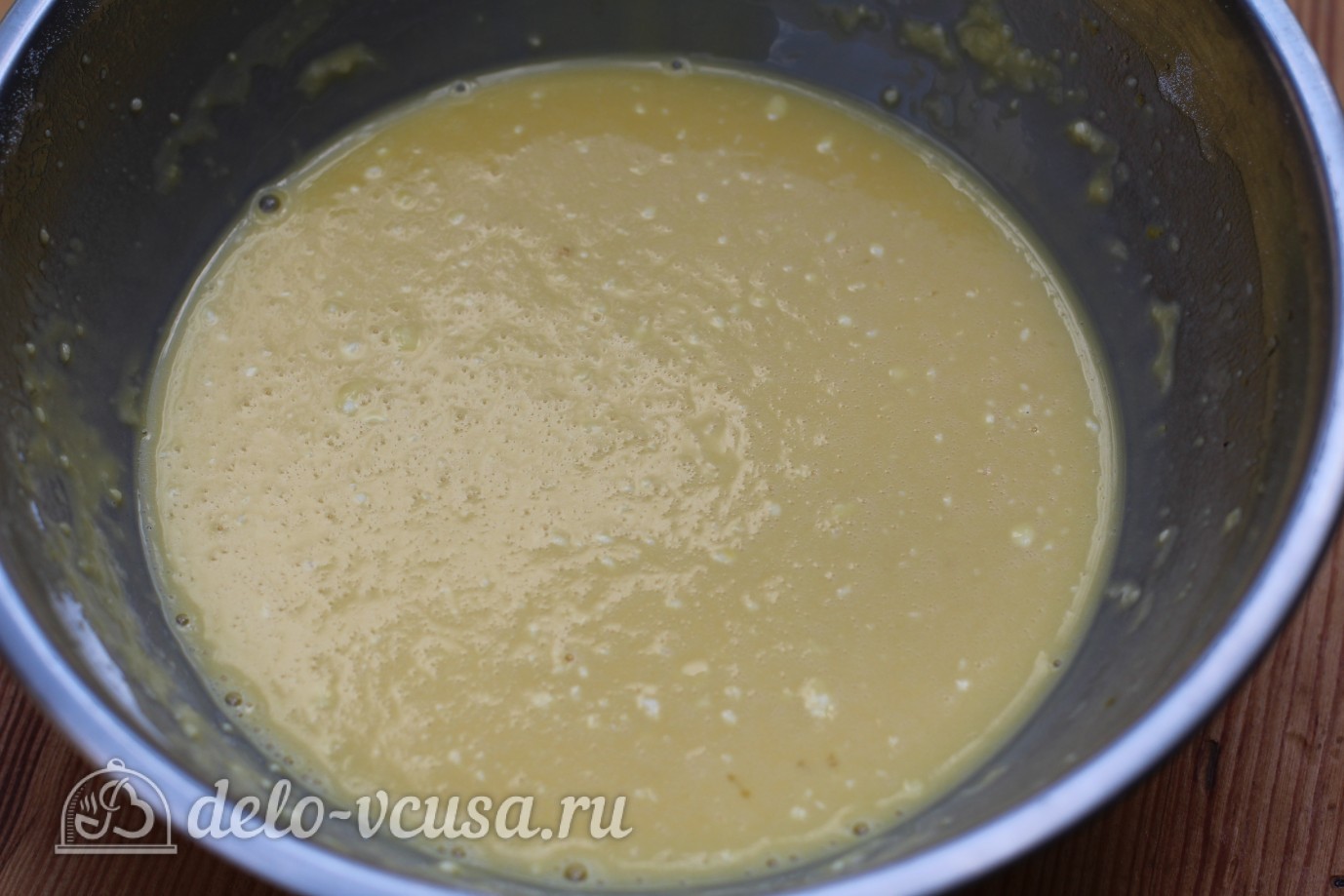 Шаг 4 приготовления Блинно-творожный торт