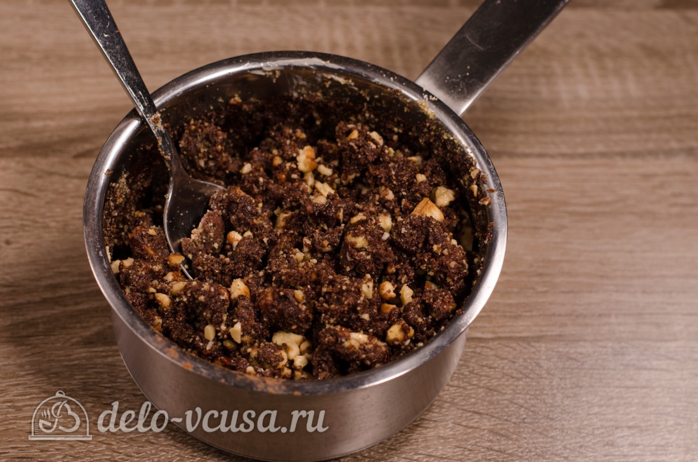 Шаг 12 приготовления Сладкая колбаска из печенья