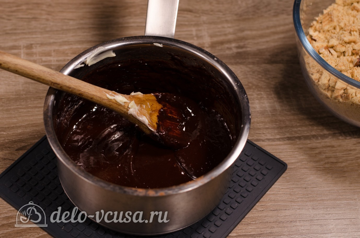Шаг 9 приготовления Сладкая колбаска из печенья