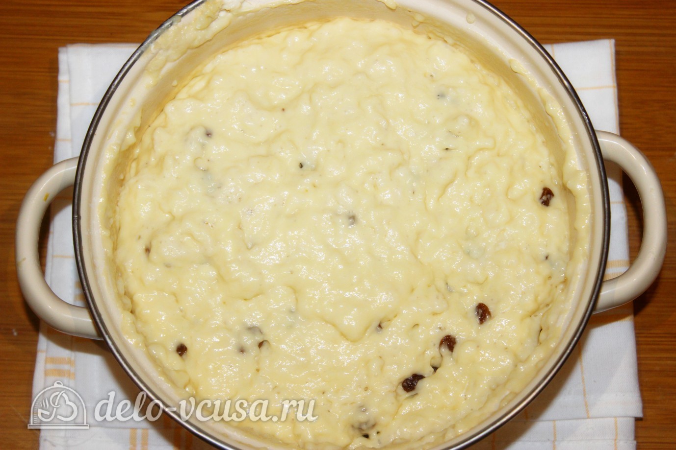 Шаг 10 приготовления Кулич на сметане