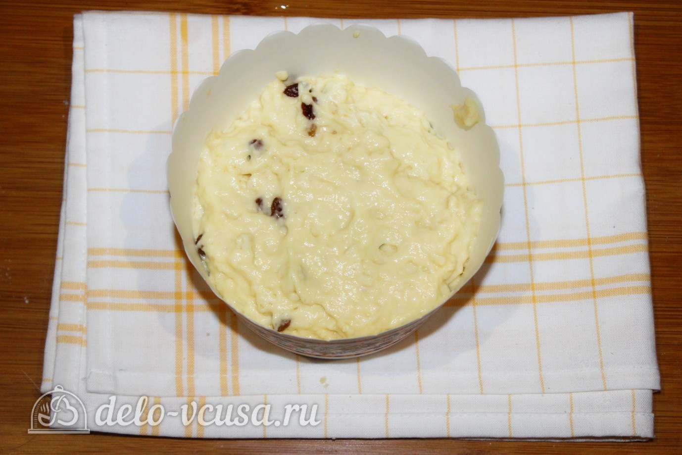 Шаг 11 приготовления Кулич на сметане