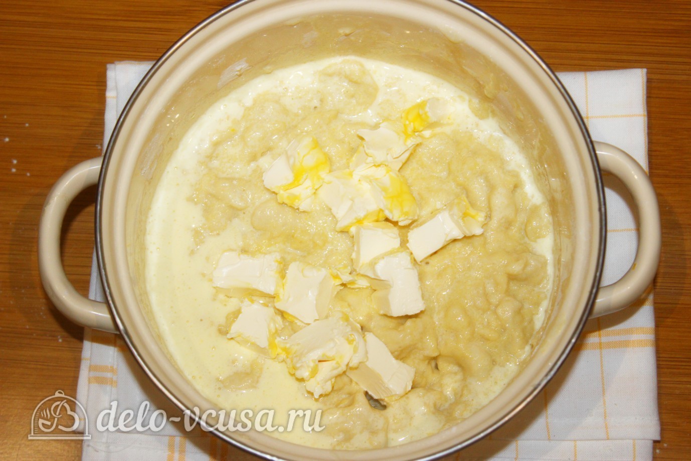 Шаг 6 приготовления Кулич на сметане