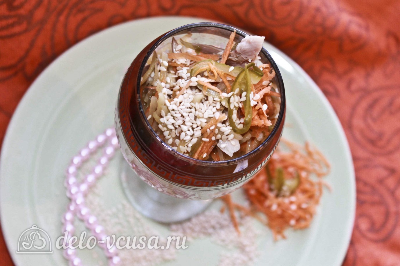 Обложка рецепта Салат-коктейль с курицей