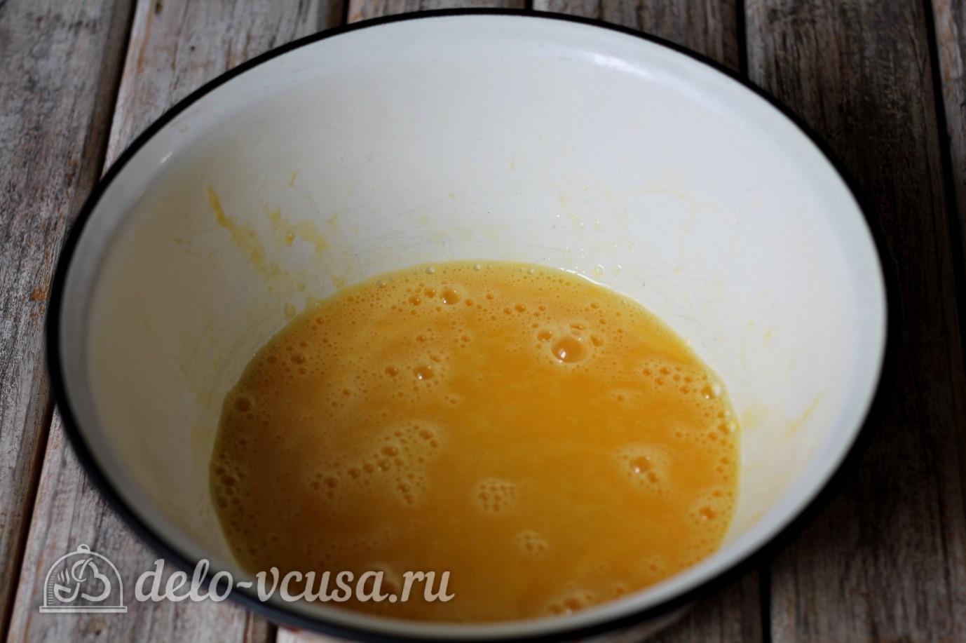 Шаг 3 приготовления Яичный пирог