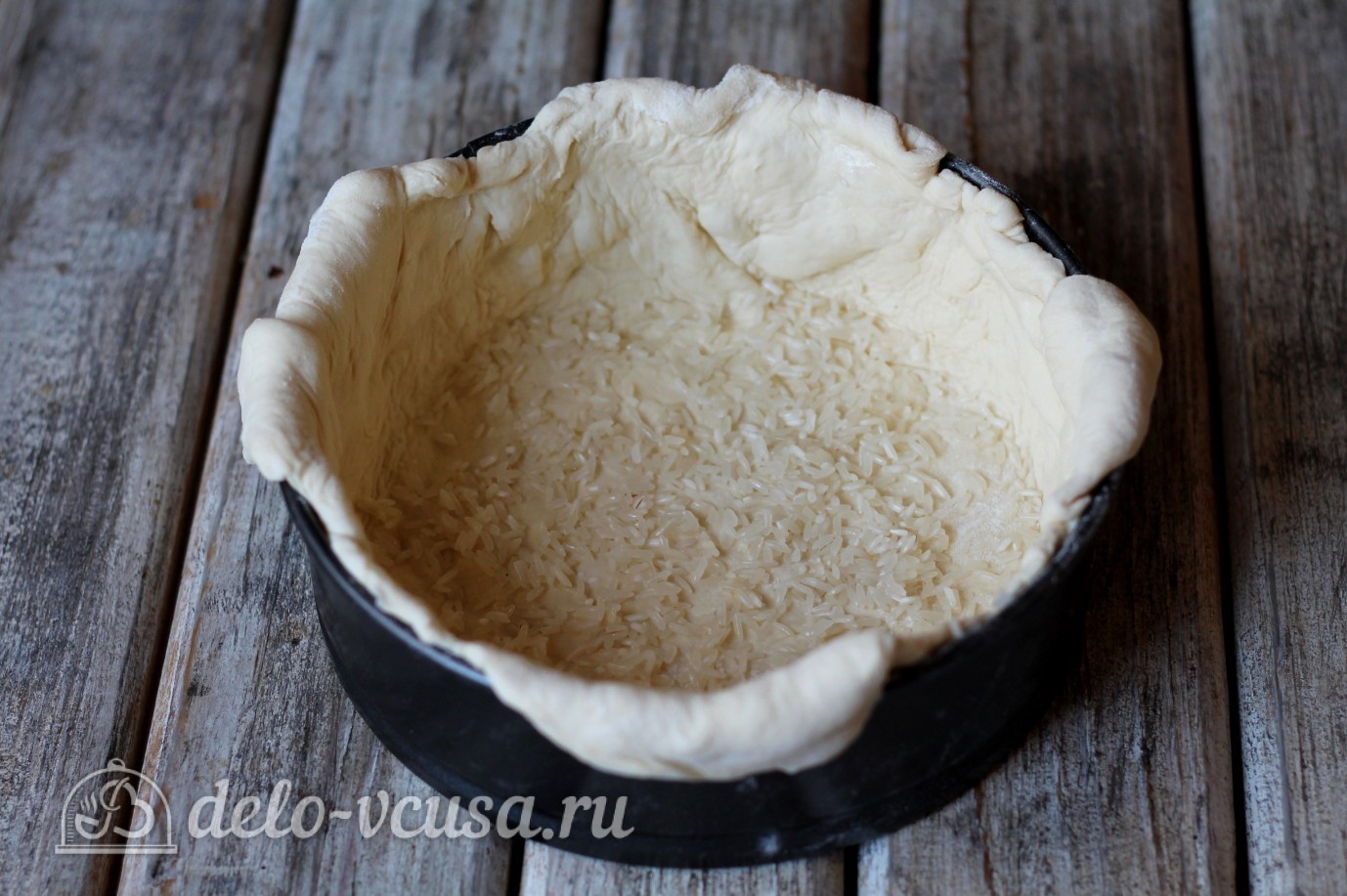 Шаг 6 приготовления Яичный пирог