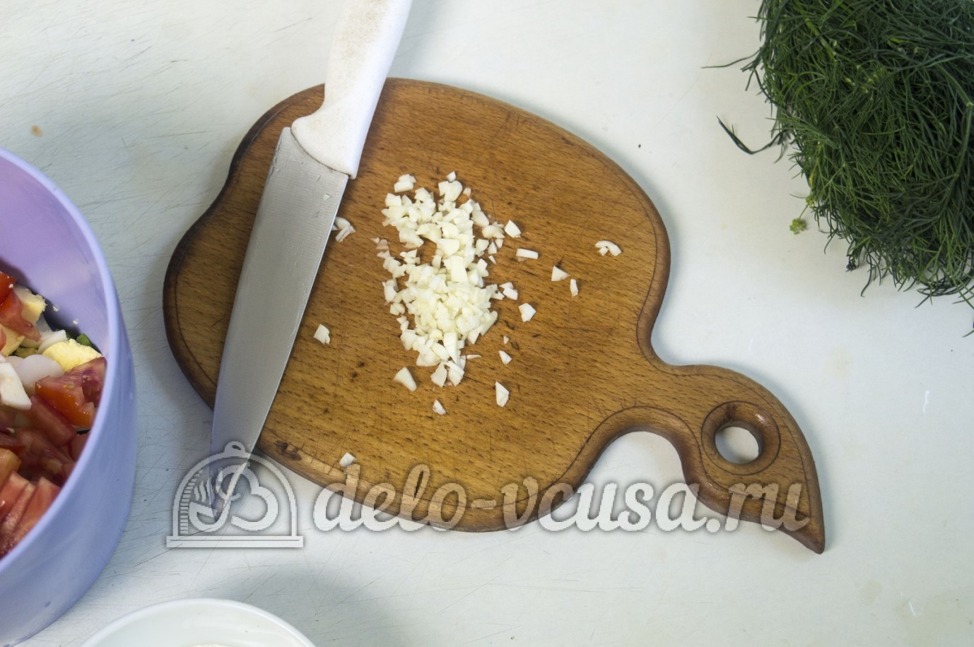Шаг 7 приготовления Салат с жареными кабачками