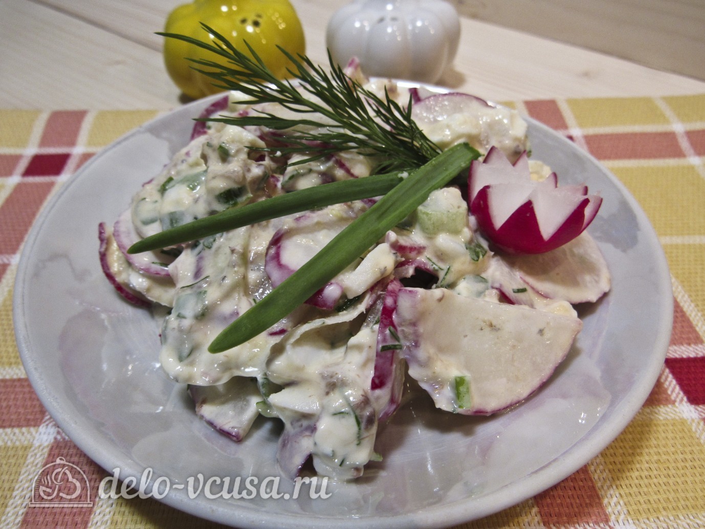 Шаг 9 приготовления Салат с сардиной