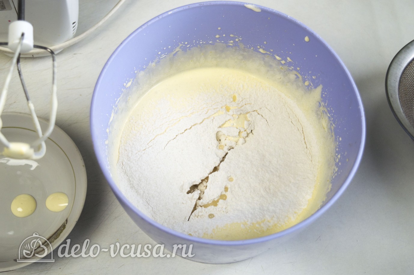 Шаг 2 приготовления Бисквит на желтках
