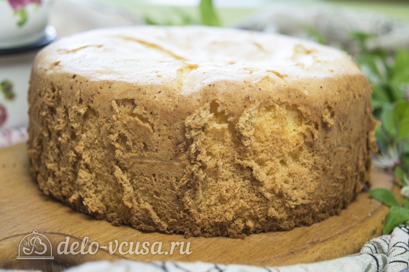 Шаг 6 приготовления Бисквит на желтках