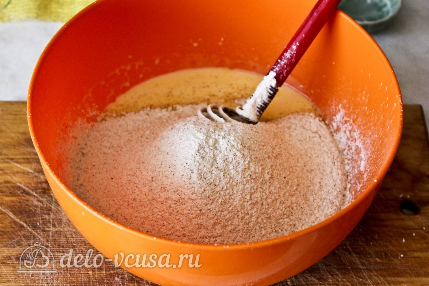 Шаг 6 приготовления Оладьи на ряженке