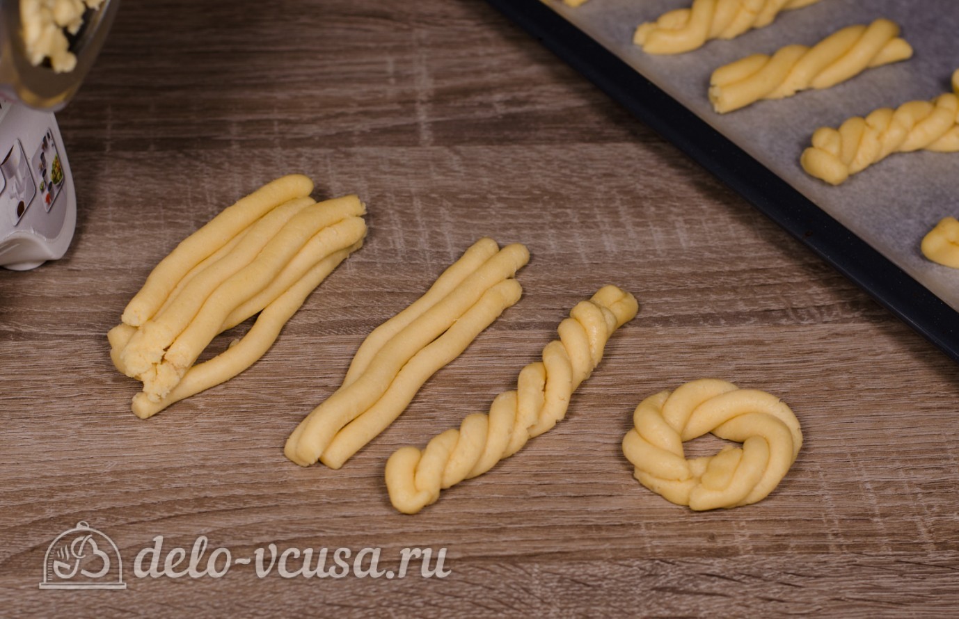 Шаг 18 приготовления Печенье через мясорубку